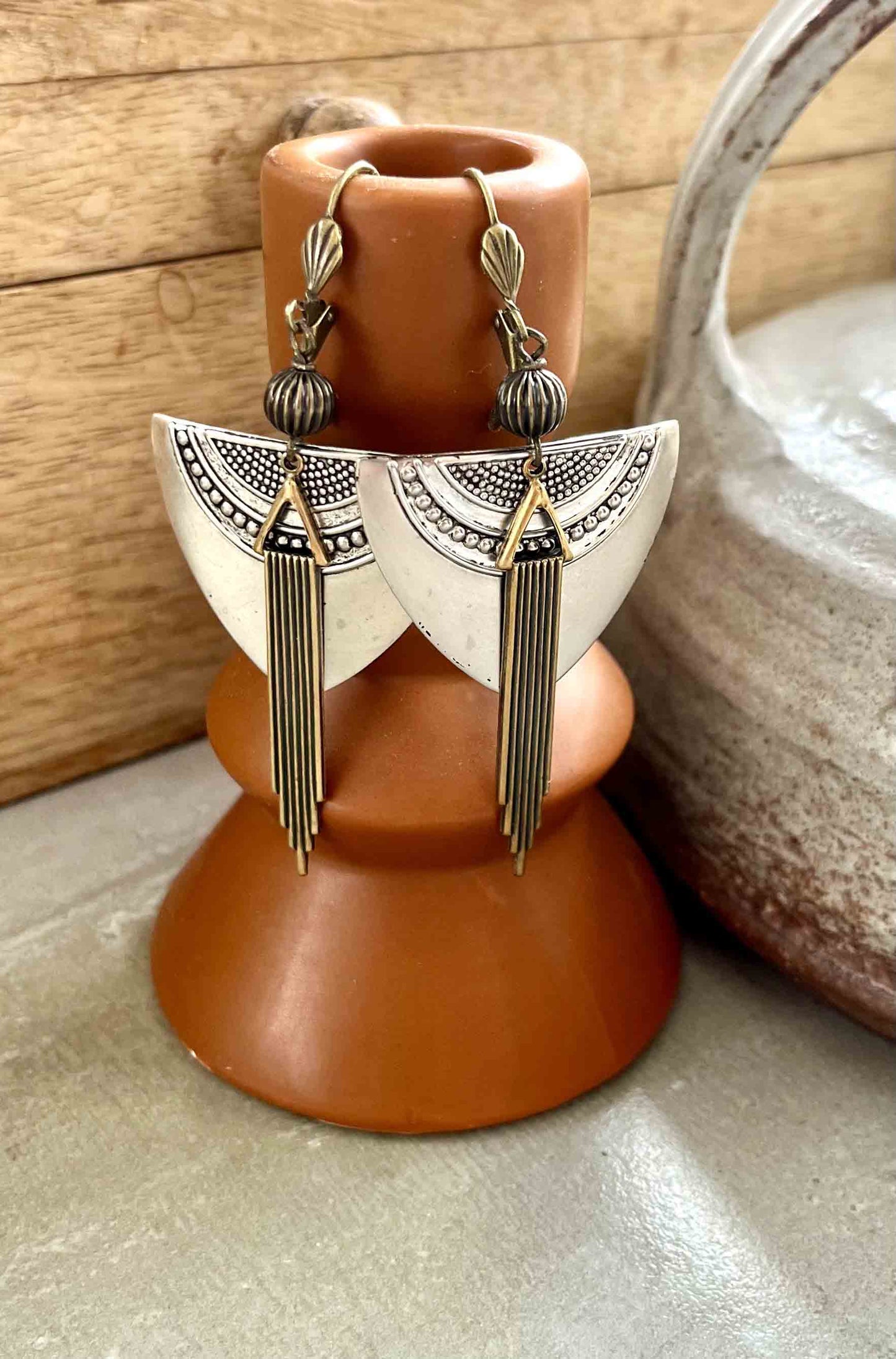 créations de bijoux à vannes-boucles d'oreilles-